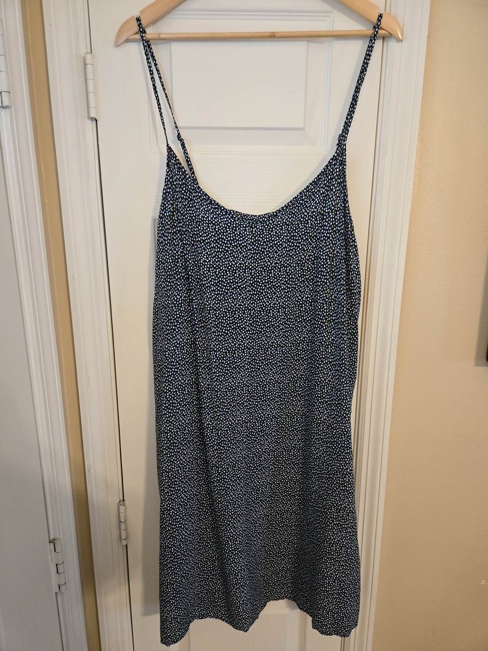 Gap Navy And White Spotted Slip Dress - Women's Casual Summer Dress Size XXL